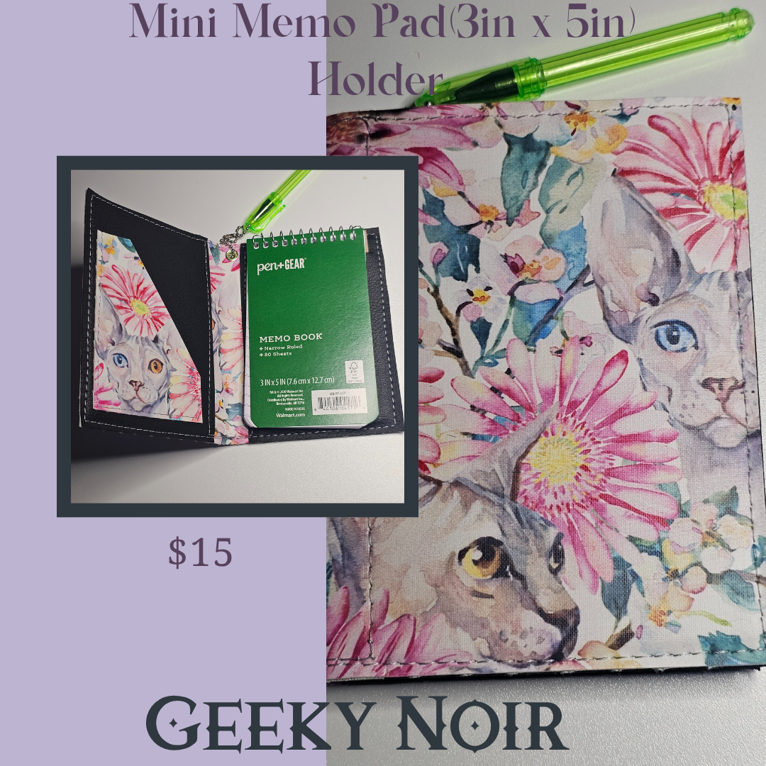 Memo pad notebook holder