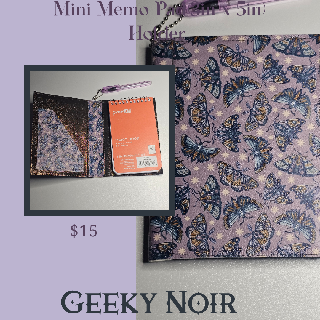 Memo pad notebook holder