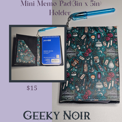 Memo pad notebook holder