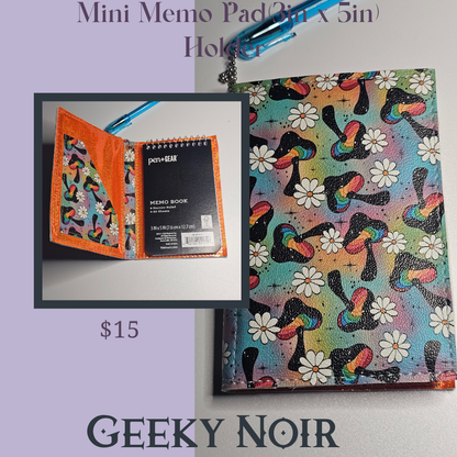 Memo pad notebook holder