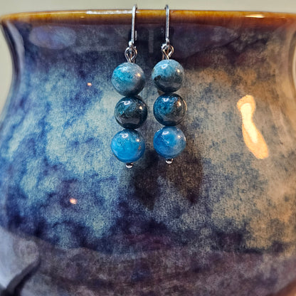 3 Bead Earrings