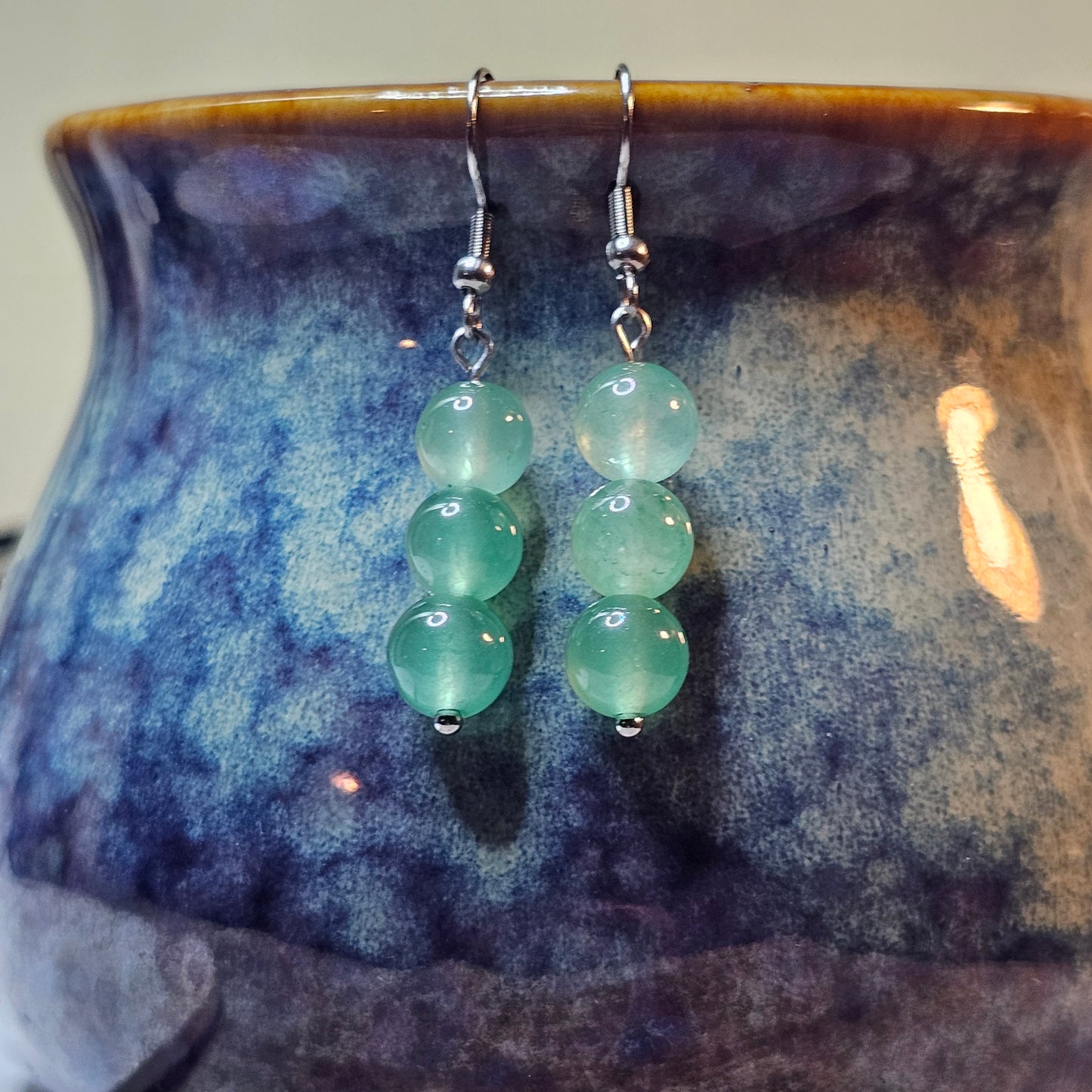 3 Bead Earrings