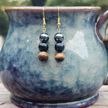 Triple Protection Earrings